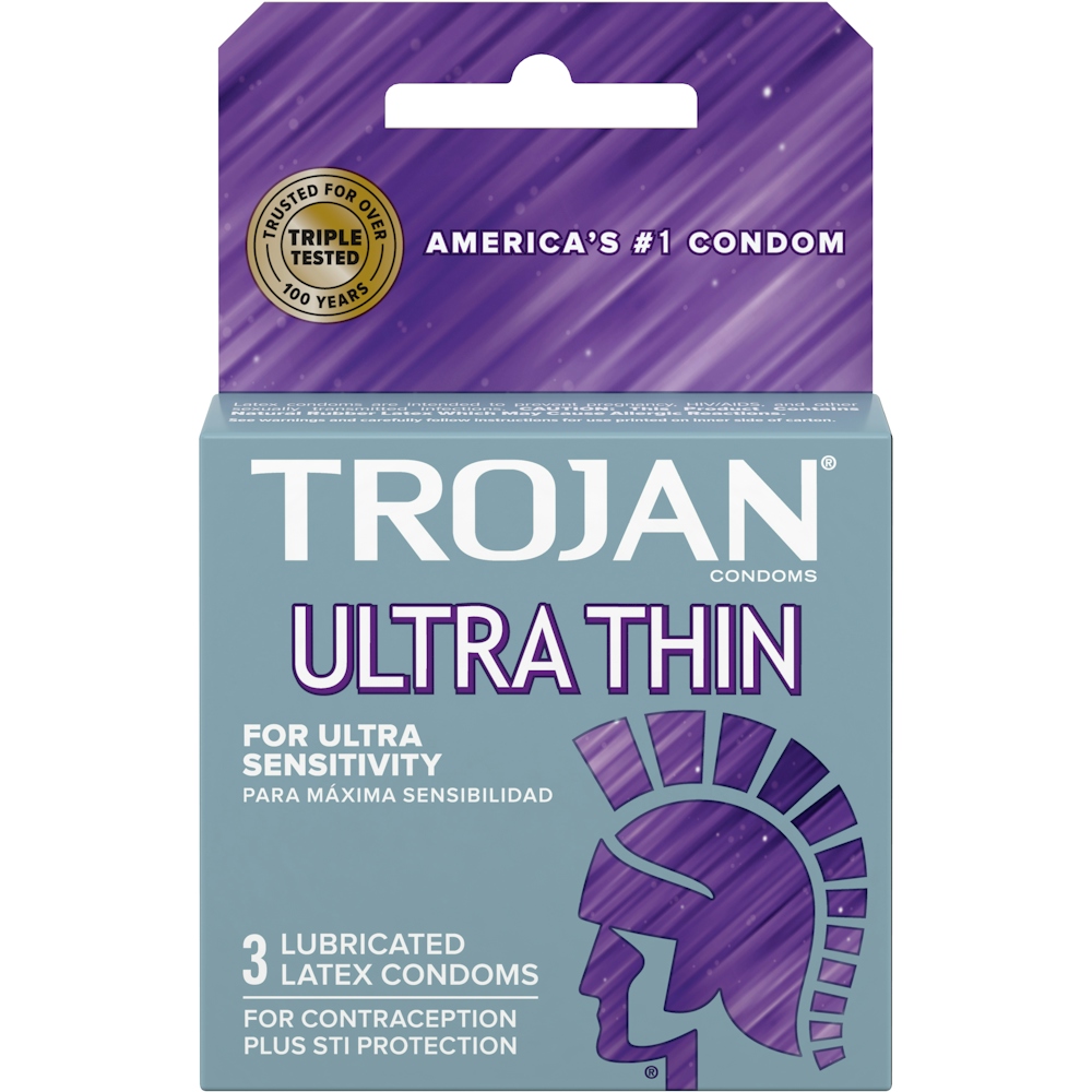 Trojan Sensitivity Ultra Thin Lubricated Premium Latex Condoms