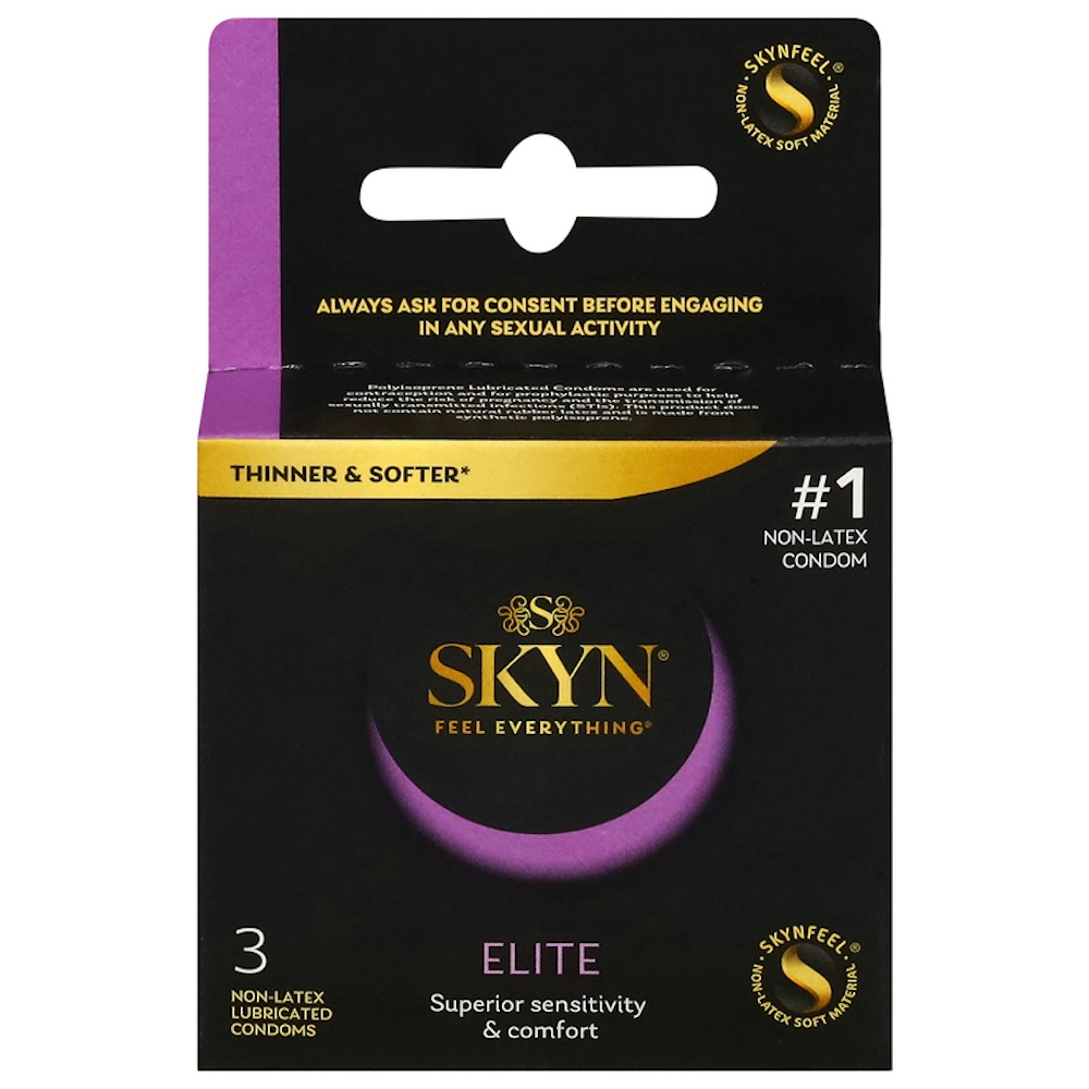 LifeStyles Skyn Elite 3 Pack Non-Latex Lubricated Condoms