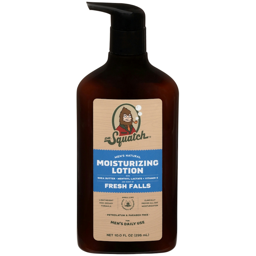 Dr. Squatch Lotion, Hand & Body, Men's Natural, Fresh Falls