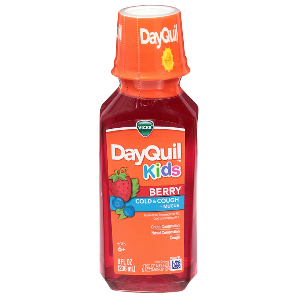 Vicks Kids Ages 6+ Berry Cold & Cough + Mucus 8 Fl Oz