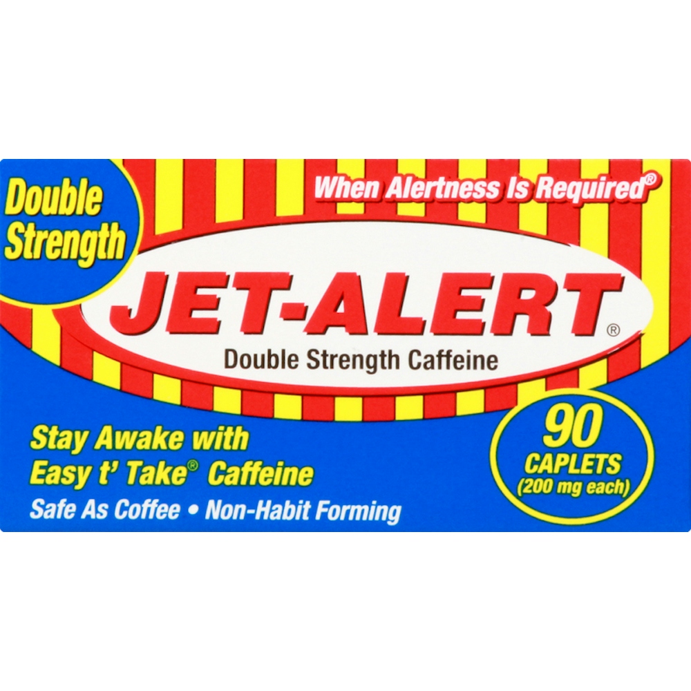 Jet Alert Double Strength Caplets 200 Mg Caffeine