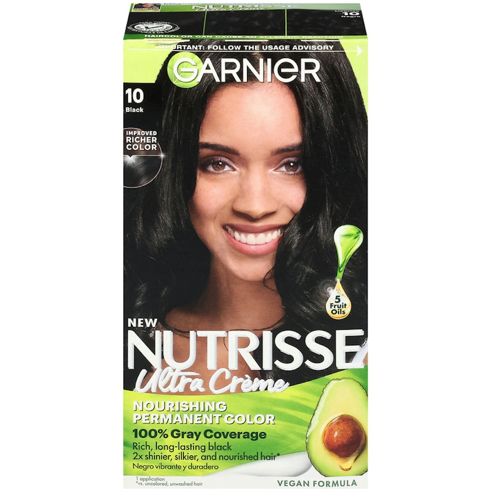 Nutrisse Garnier Nourishing Permanent Hair Color 10 Black
