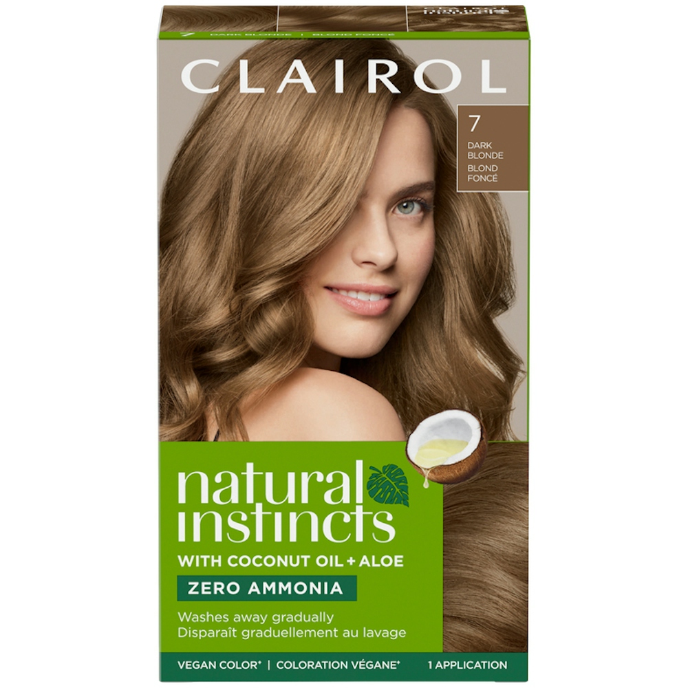 Natural Instincts Clairol Hair Color, Vegan, Zero Ammonia, Dark Blonde 7