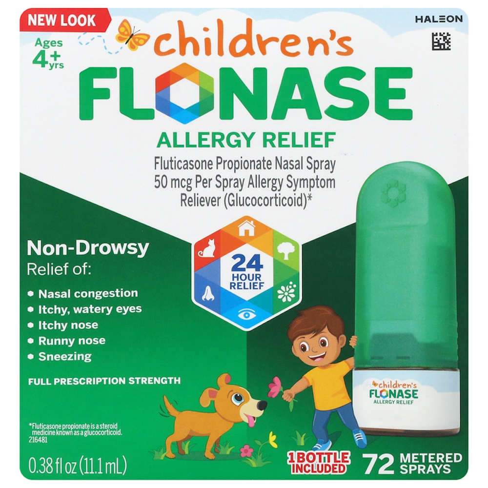 Flonase Children's Allergy Nasal Spray - Relief Full Prescription Strength, 72 Sprays, 0.38 Fl Oz