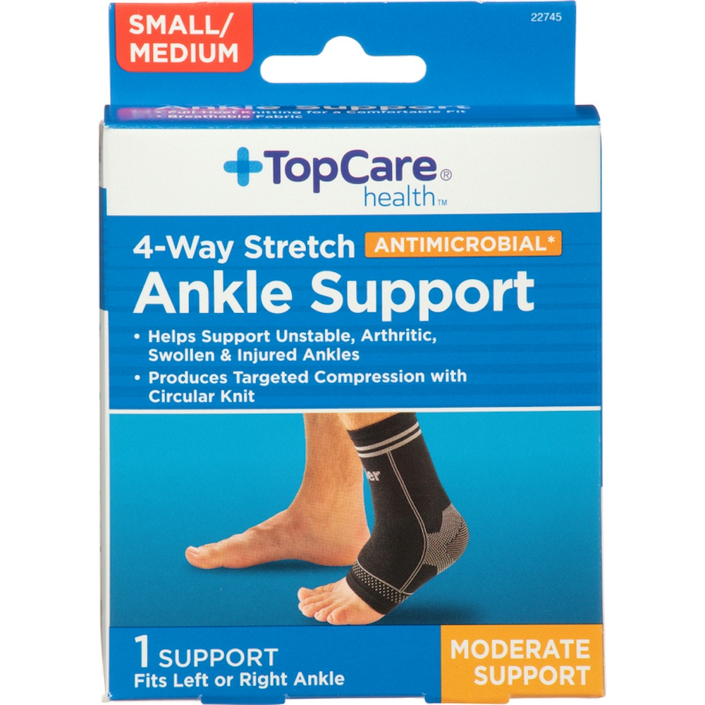 TopCare 4-Way Stretch Ankle Support Small/Medium 1 ct