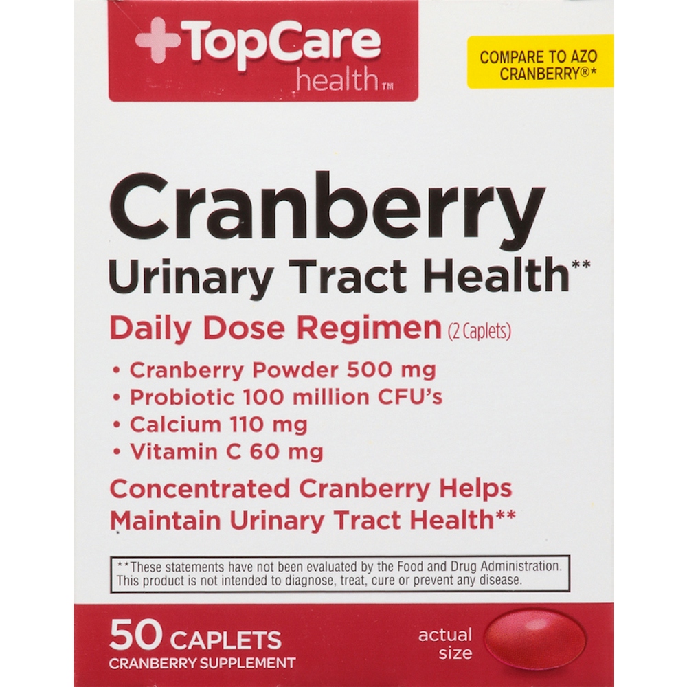 TopCare Cranberry Caplets, 50 ct