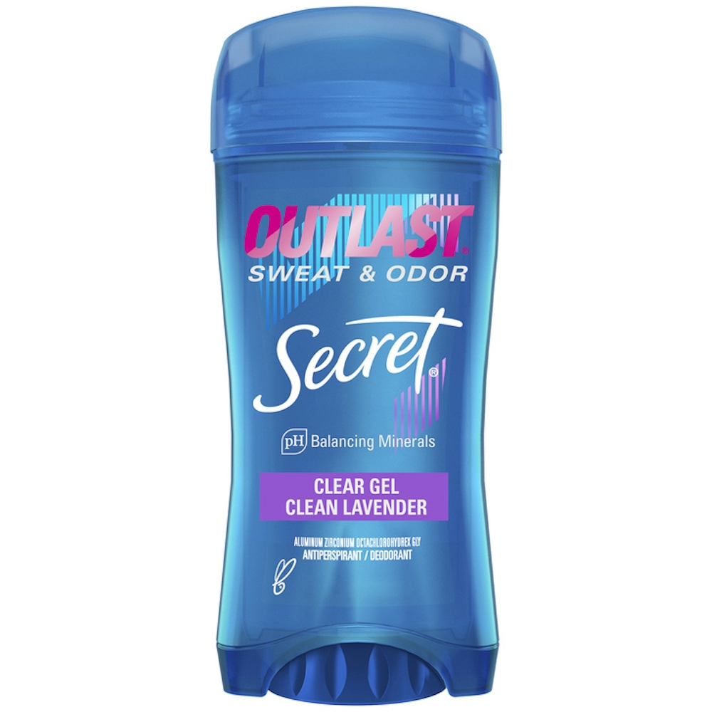 Secret Outlast Antiperspirant/Deodorant, Clean Lavender, Clear Gel