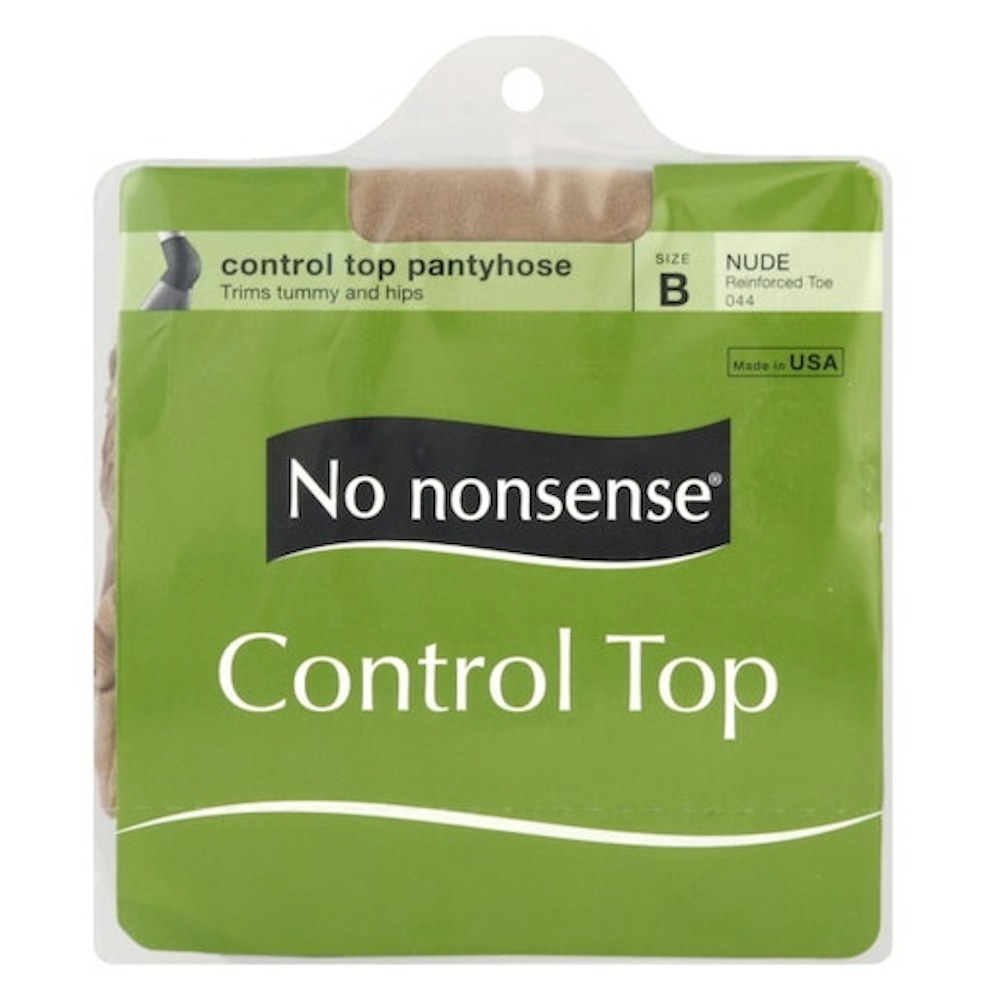 No nonsense Pantyhose, Control Top, Reinforced Toe, Size B, Nude