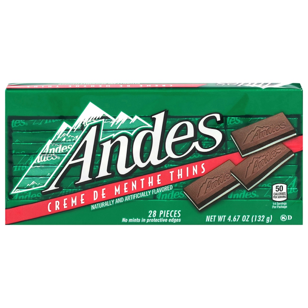 Andes Creme De Menthe Thins 28 Pieces 132g