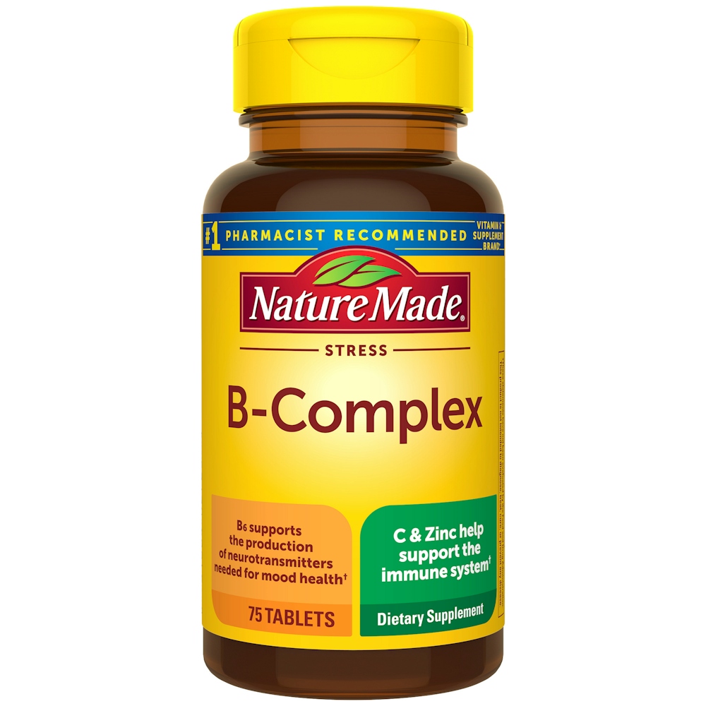 Nature Made Stress B-Complex Dietary Supplement Tablets With Vitamin C & Zinc