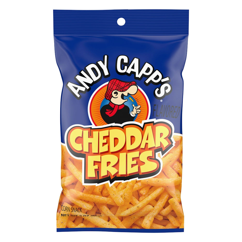 Andy Capp's Cheddar Fries Corn & Potato Snacks 3 Oz. Bag