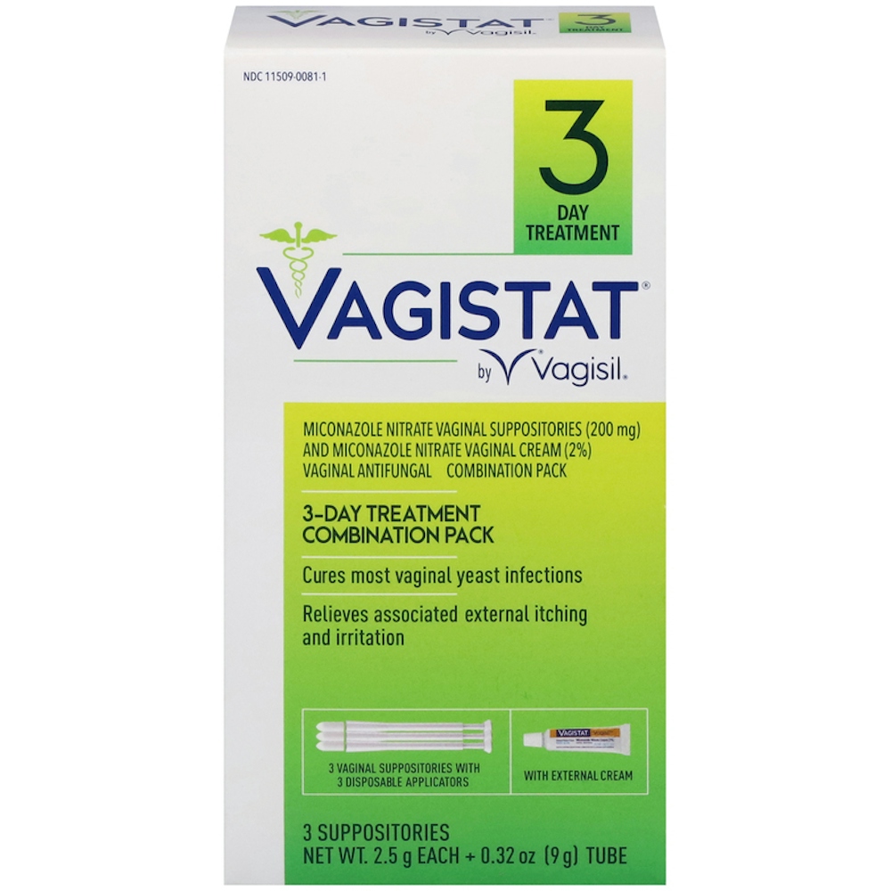 Vagistat Vaginal Antifungal, 3 Day Treatment, Combination Pack