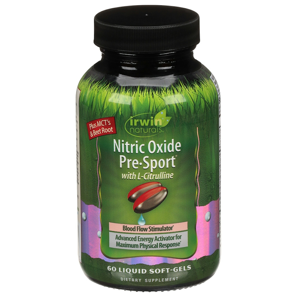 Irwin Naturals Nitric Oxide Pre-Sport, Liquid Soft-Gels