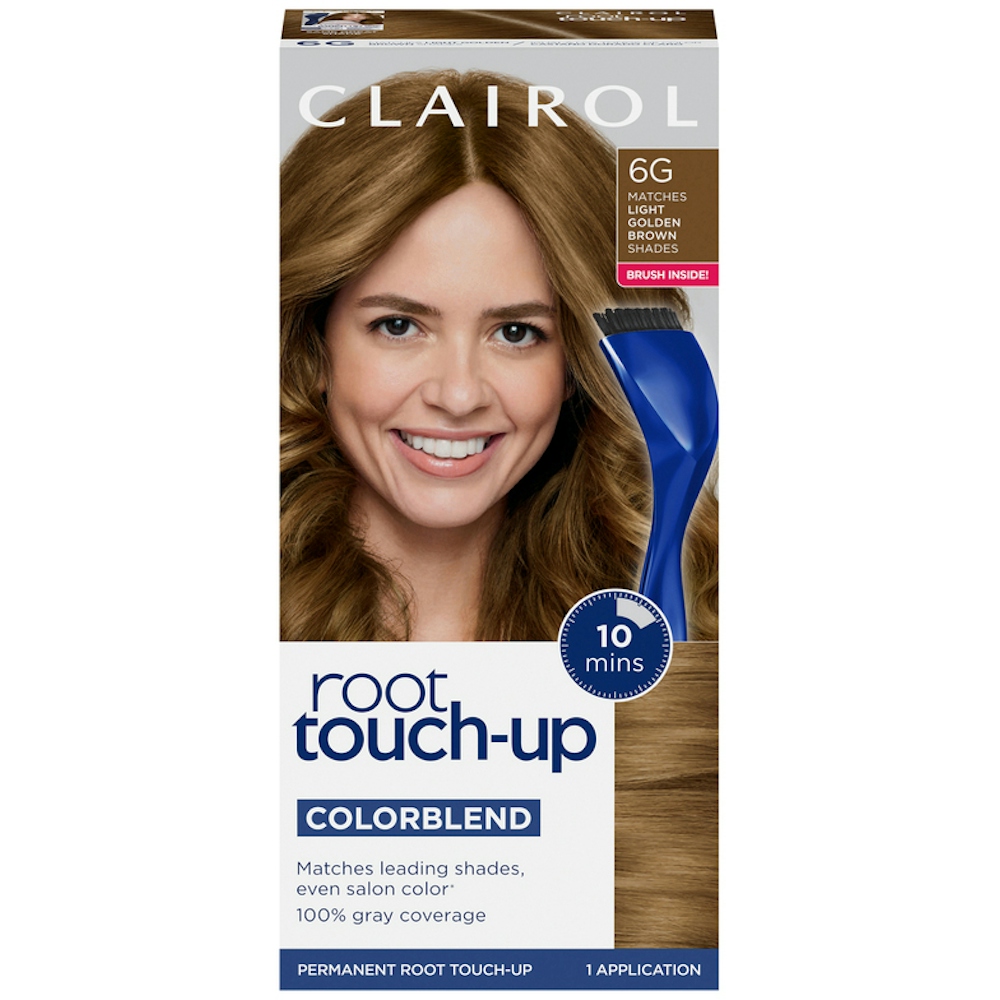 Root Touch-Up Clairol Permanent Hair Color - 6G Light Golden Brown - 1 Kit