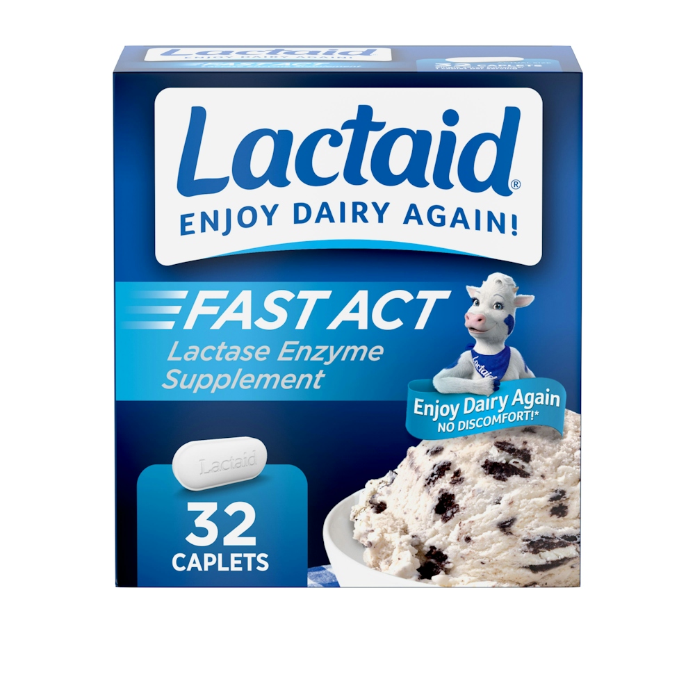 Lactaid Fast Act Lactase Enzyme Supplement