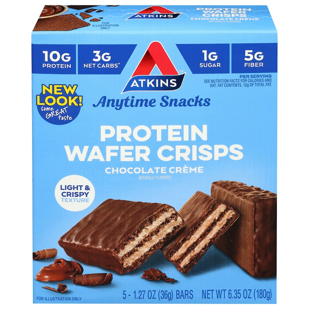 Atkins Snack Chocolate Creme Protein Wafer Crisps