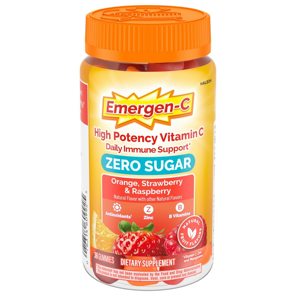 Emergen-C Zero Sugar Immune Support Adult Gummies Fruit