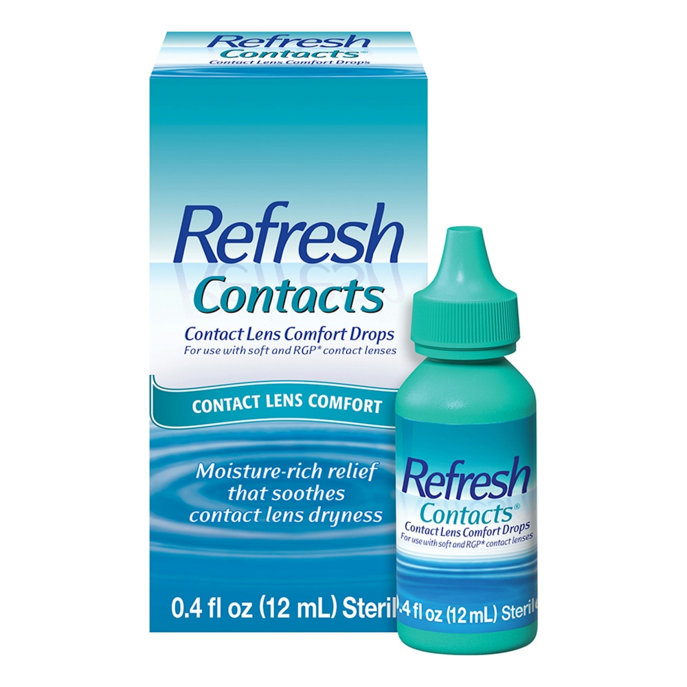 Refresh Contacts Contact Lens Comfort Moisture Drops For Dry Eyes