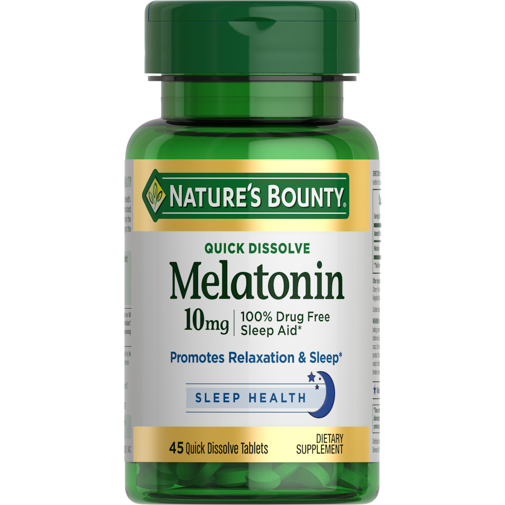 Nature's Bounty Melatonin 10 Mg Quick Dissolve Tablets