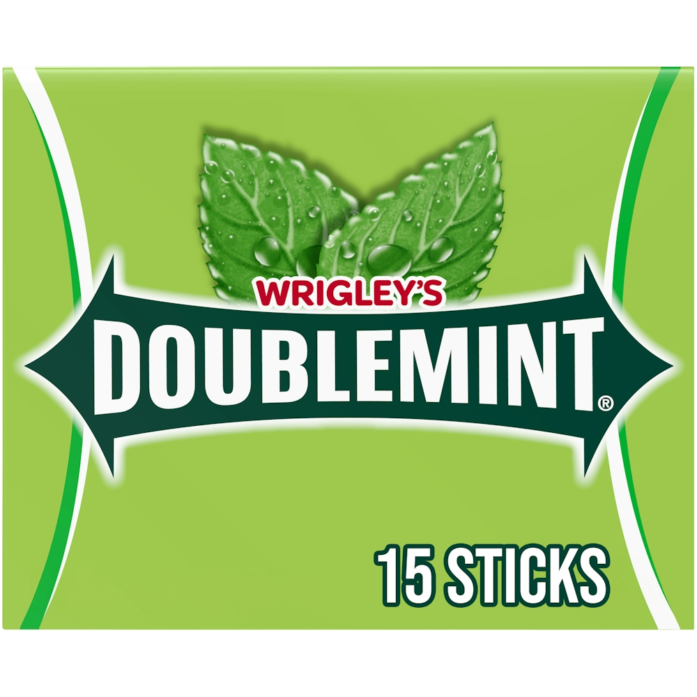 Doublemint WRIGLEY'S Mint Gum Chewing Gum, 15 Stick Pack