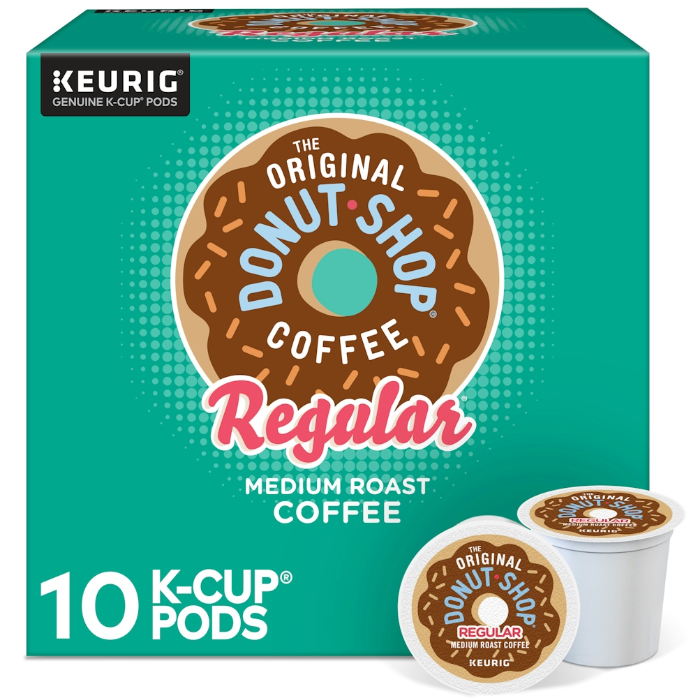 The Original Donut Shop Coffee, Medium Roast, Regular, K Cup Pods