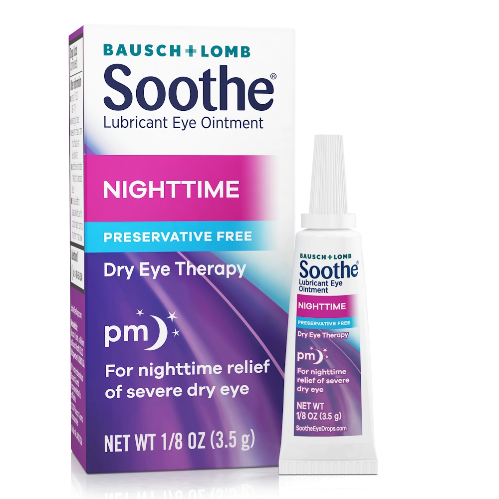 Bausch & Lomb Soothe Nighttime Preservative Free Lubricant Dry Eye Ointment