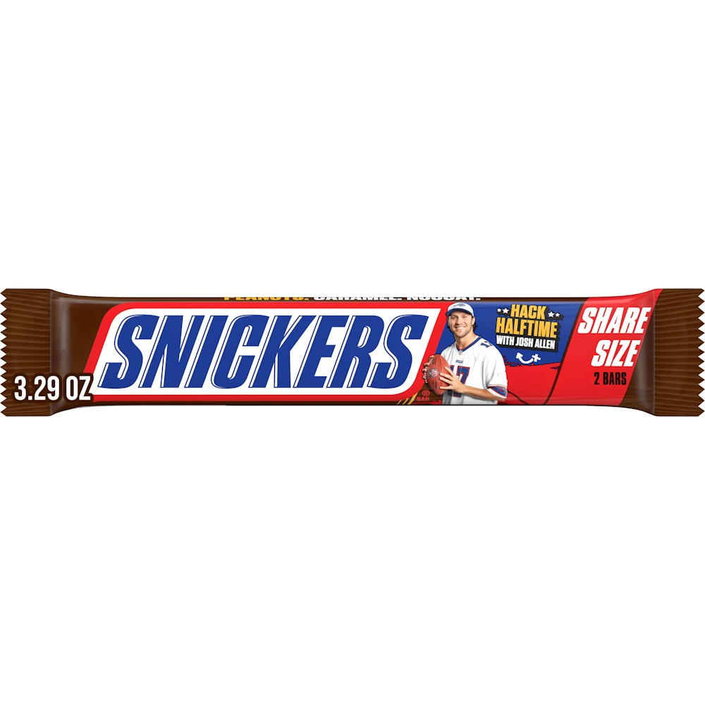 Snickers Milk Chocolate Candy Bars, Sharing Size, 3.29 Oz