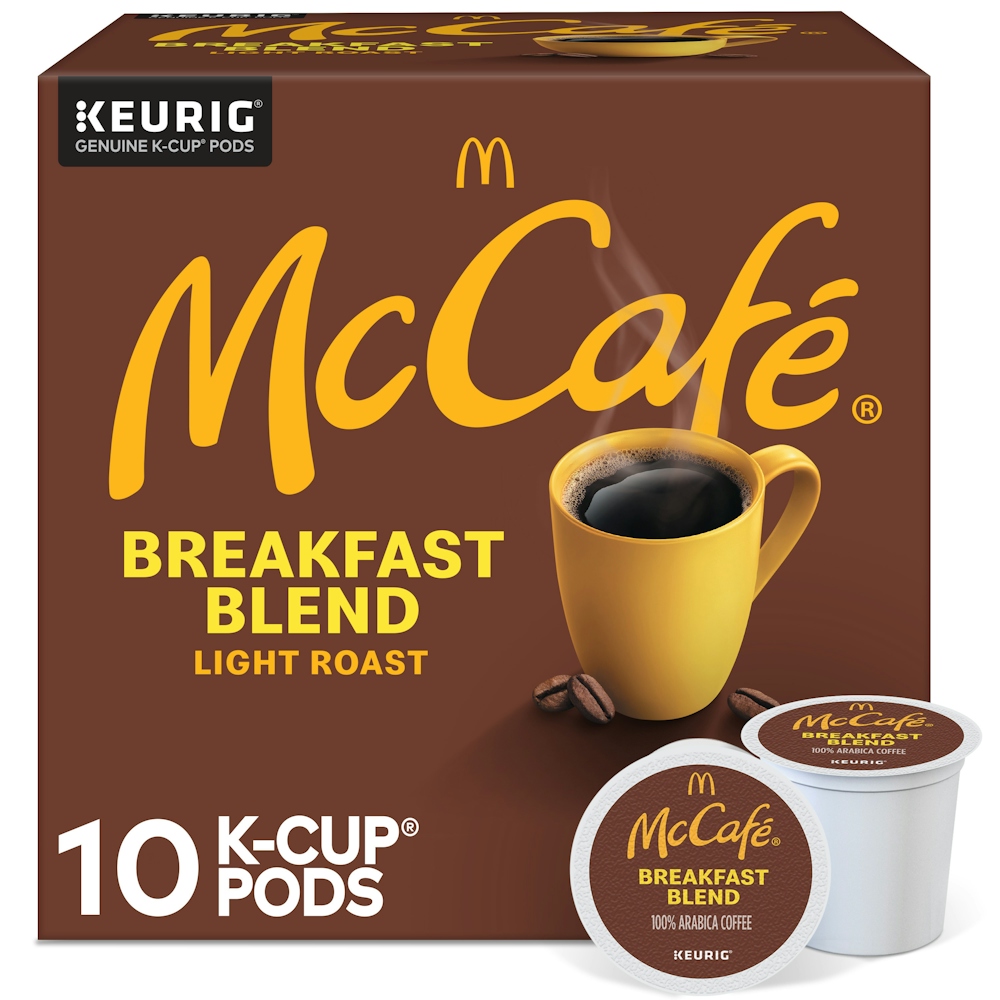 McCafe Coffee, Light Roast, Breakfast Blend, K Cup Pods