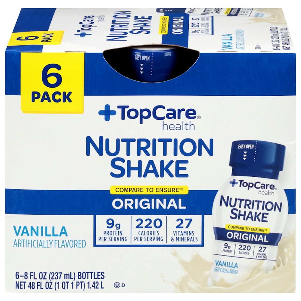 TopCare Nutrition Shake Vanilla Original 6 ct 8 fl oz