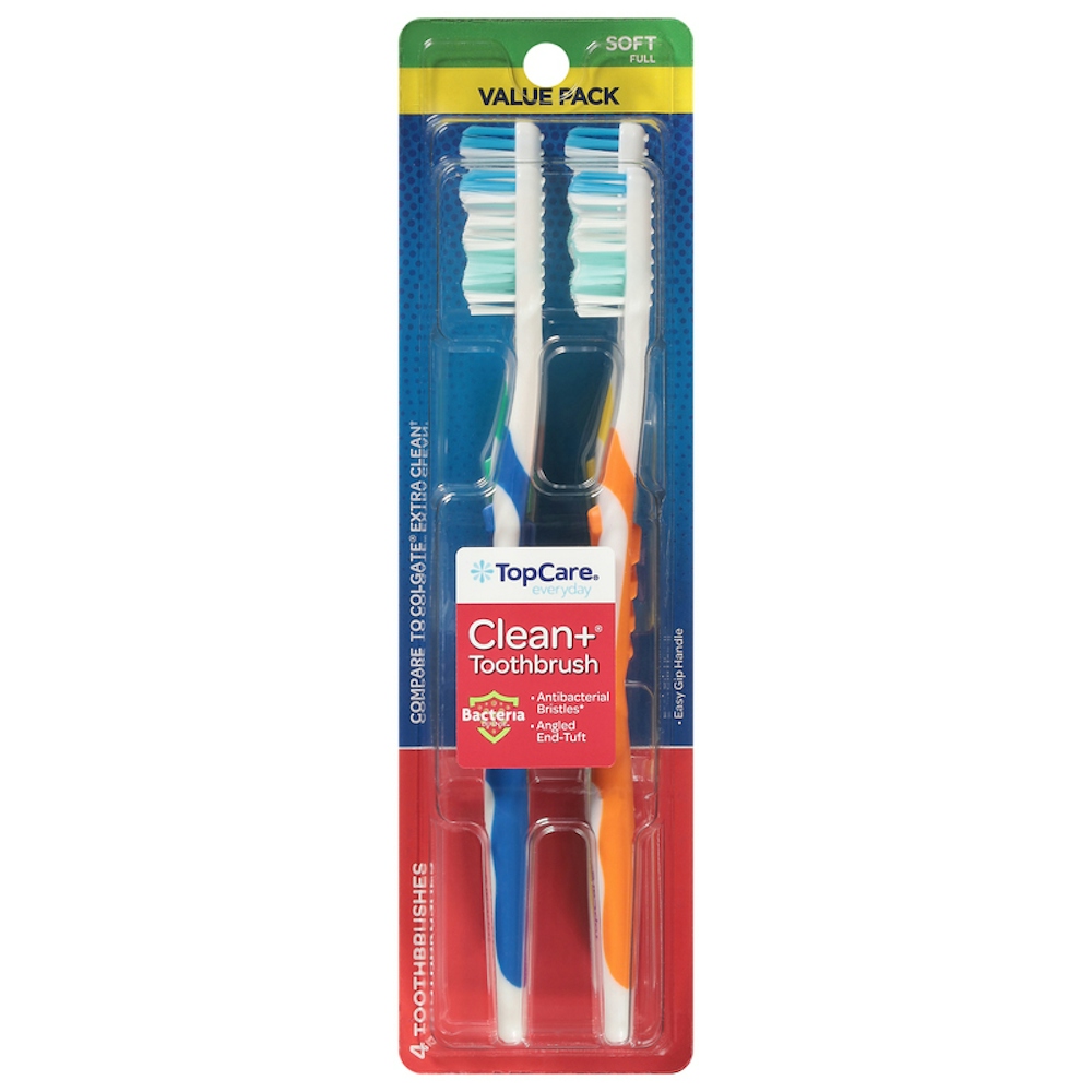 TopCare Clean + Soft Toothbrush Value Pack 4 ct