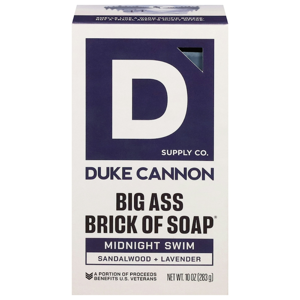 Duke Cannon Big Ass Brick Of Soap, Midnight Swim, 10 Ounce Bar