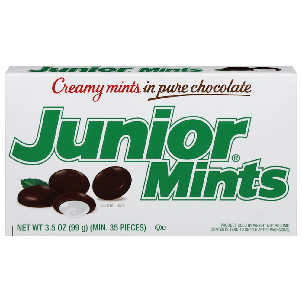 Junior Mints Chocolate Covered Mint Candy, Theater Box, 3.5 Oz