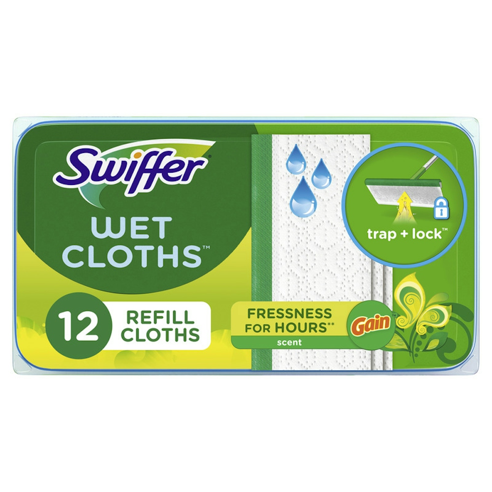 Swiffer Sweeper Wet Mopping Pad Multi Surface Refills For Floor Mop, Gain Scent