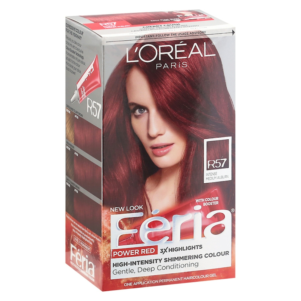 L'Oreal Paris R57 Intense Medium Auburn Feria Power Reds Hair Color