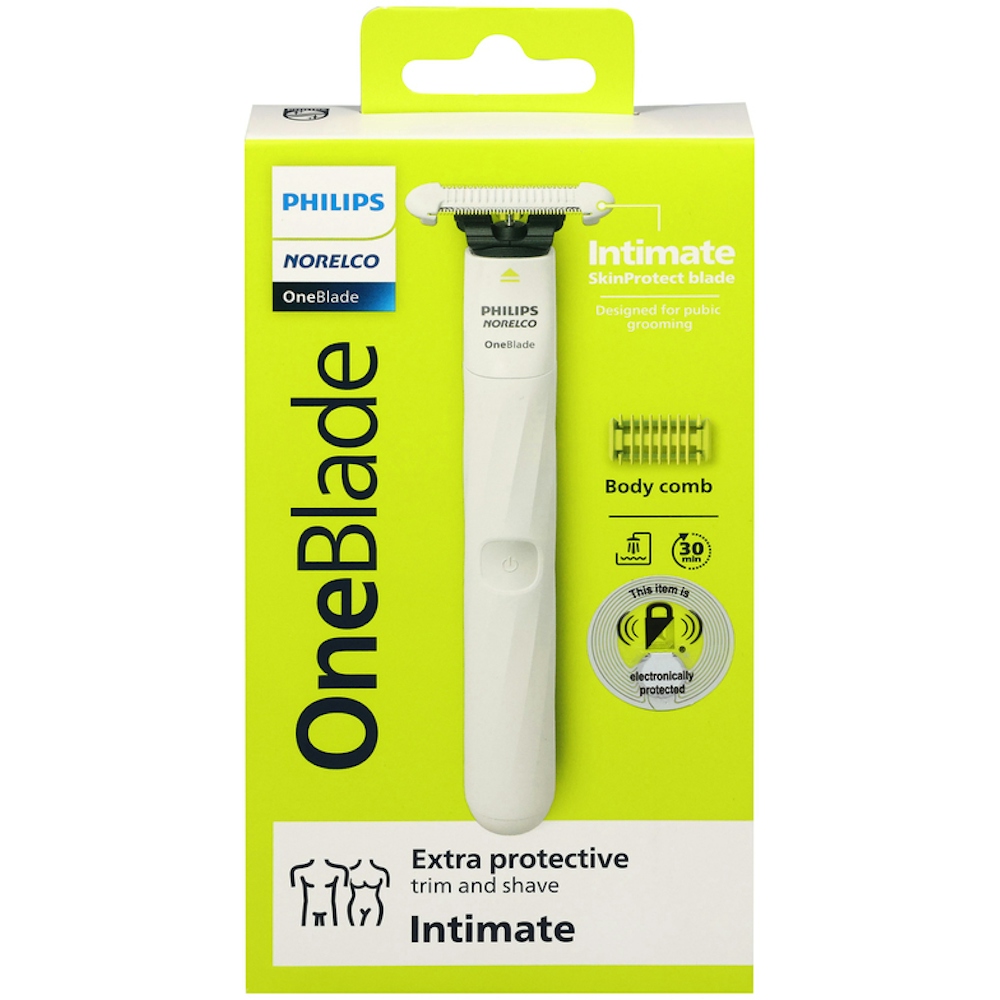 Philips Norelco OneBlade Unisex Intimate Pubic & Personal Body Groomer & Trimmer