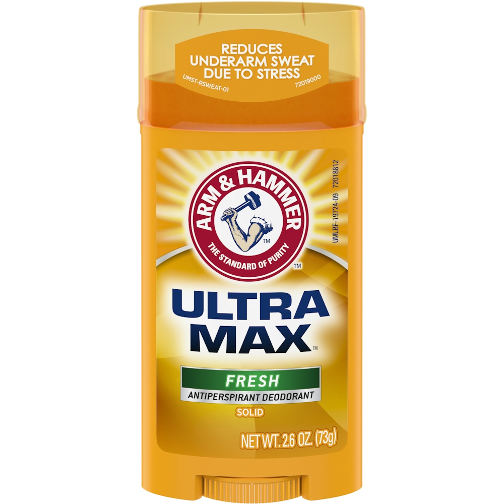 Arm & Hammer Ultra Max Fresh Solid Antiperspirant Deodorant, 2.6 Ounce