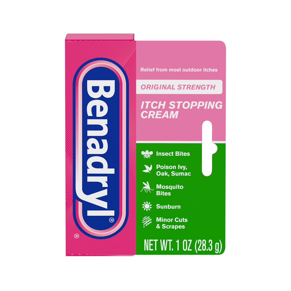Benadryl Itch Stopping Cream, Original Strength, For Ages 2+ 1 Oz