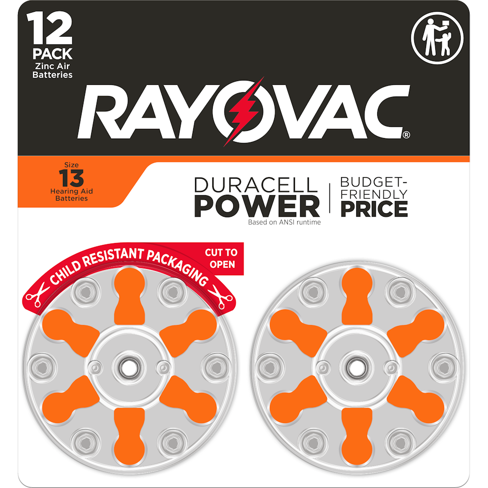 Rayovac Size 13 Hearing Aid Batteries