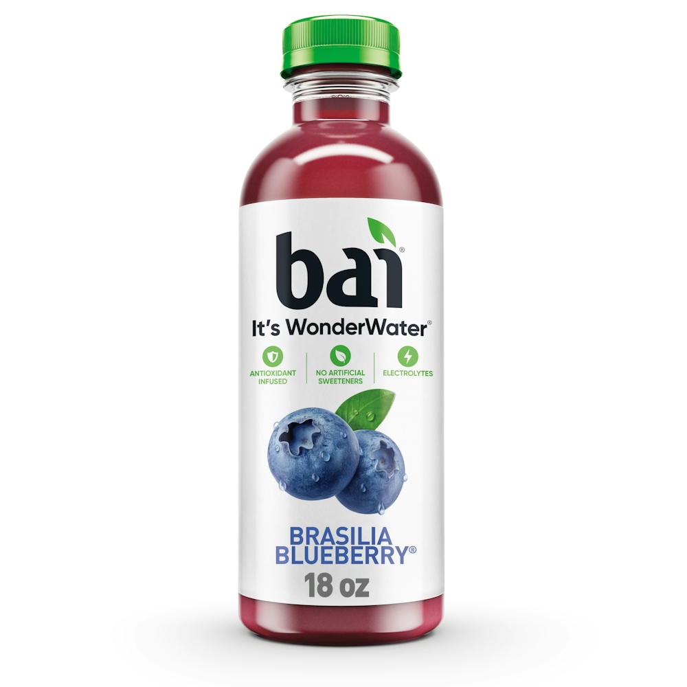 Bai It's WonderWater Brasilia Blueberry Flavored Antioxidant Beverage, 18 Fl Oz