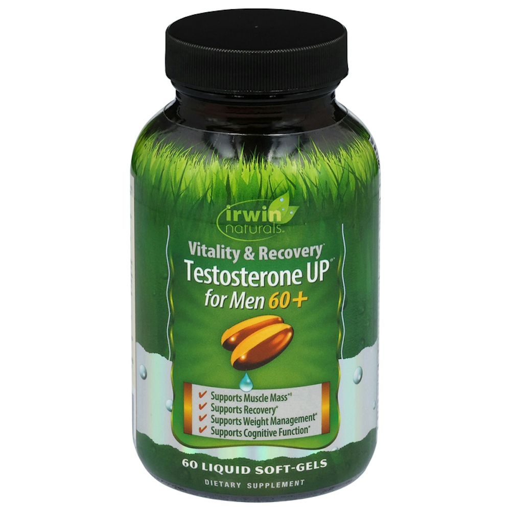 Irwin Naturals Testosterone UP For Men 60+, 60 Liquid Softgels