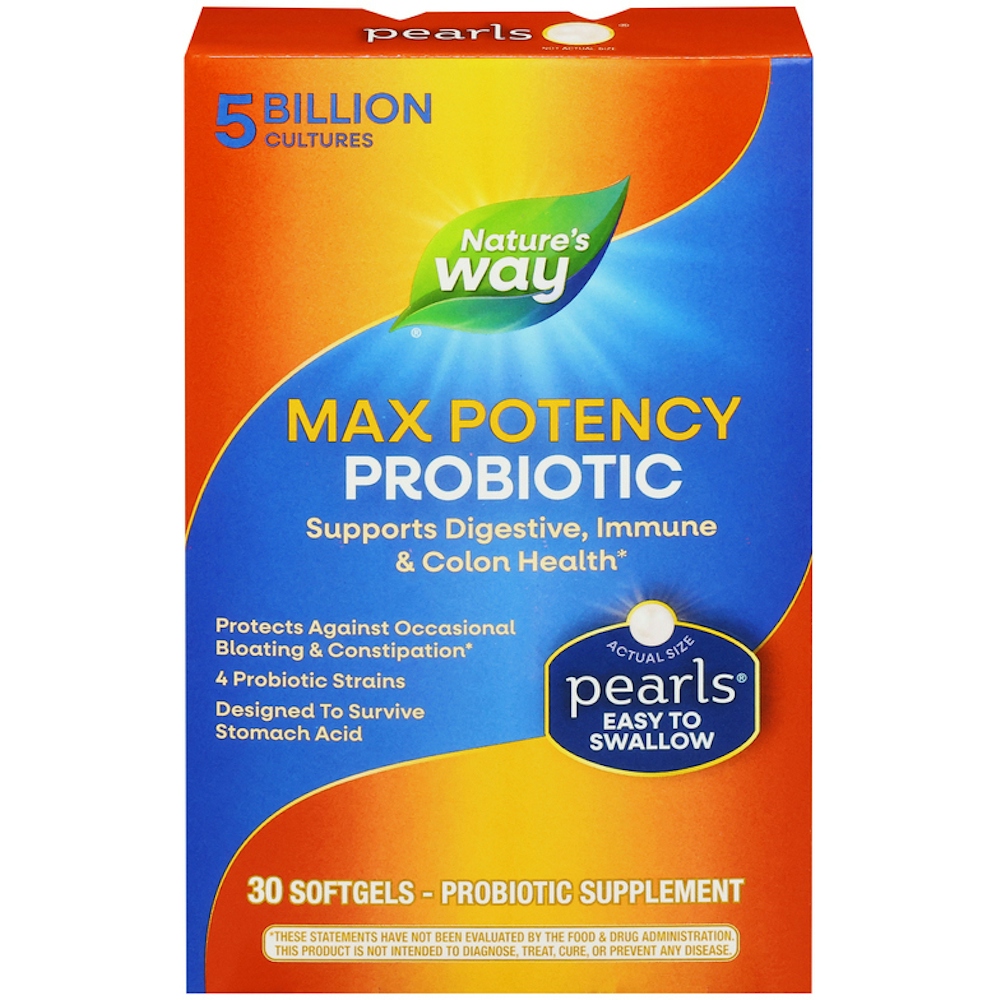 Nature's Way Probiotic Pearls Max Potency Softgels - 30ct
