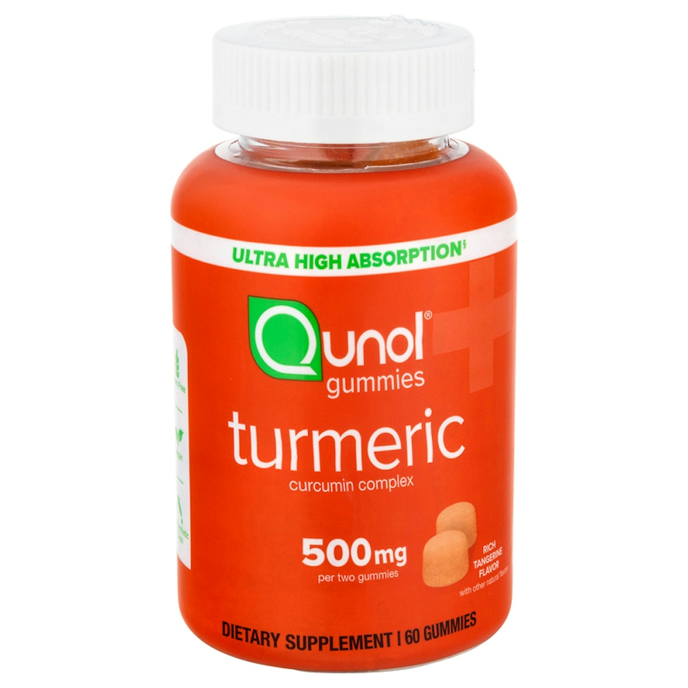 Qunol Turmeric Curcumin 500mg Creamy Orange Gummies 60ct
