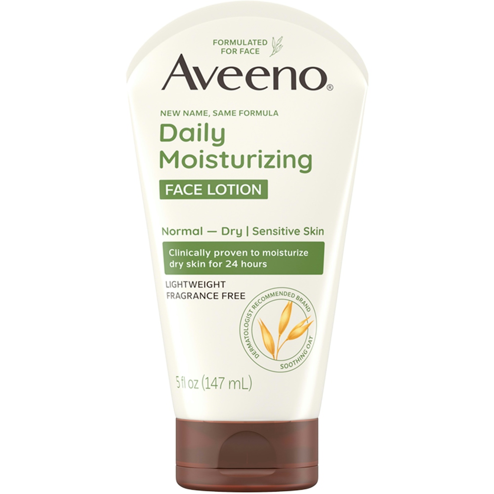 Aveeno Daily Moisturizing Face Cream For Dry Skin, Non-GMO Oat, 5 Oz