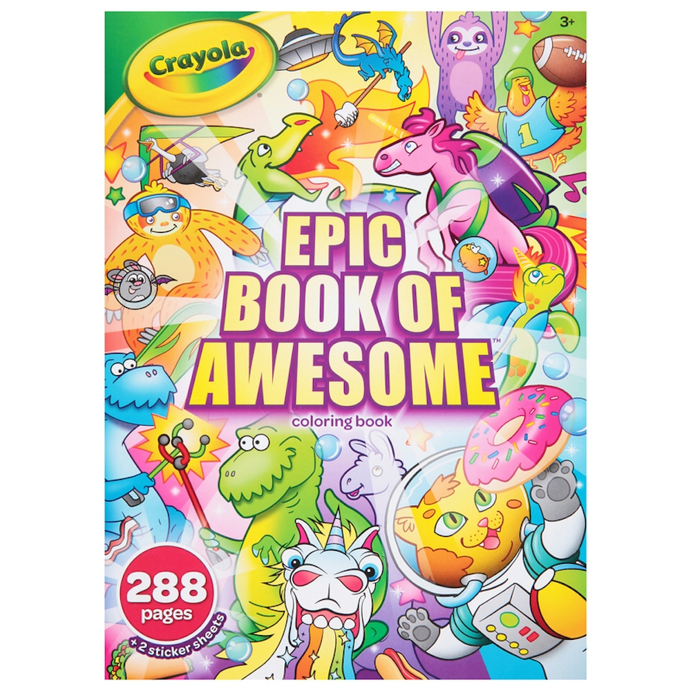 Crayola Coloring Pages Epic Book Of Awesome, 288 Pg