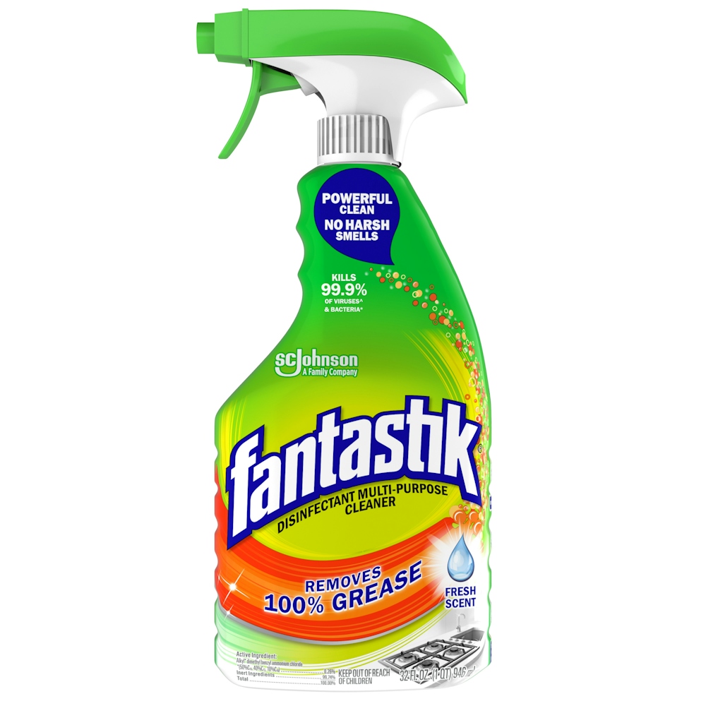 Fantastik SJN306387EA Disinfectant Multi Purpose Cleaner Fresh Scent 32 Oz Spray Bottle