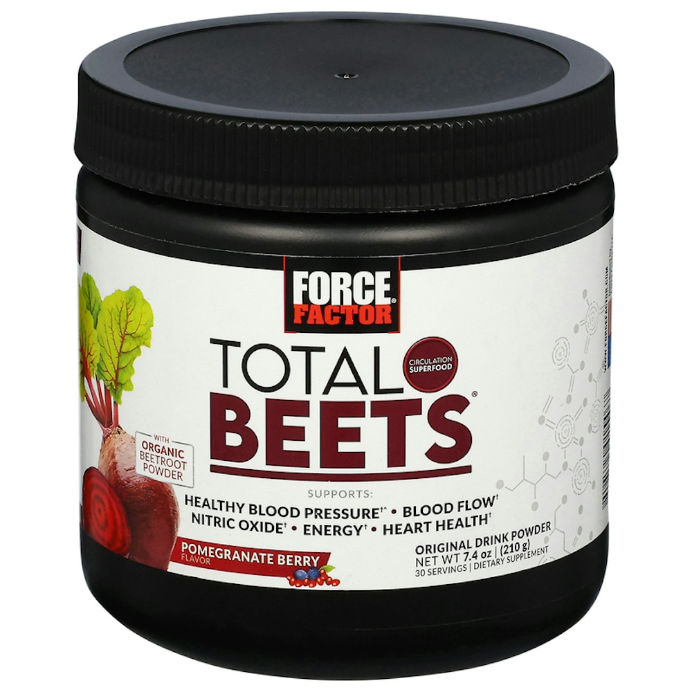 Force Factor Total Beets, Original Drink Powder, Pomegranate Berry, 7.4 Oz (210 G)