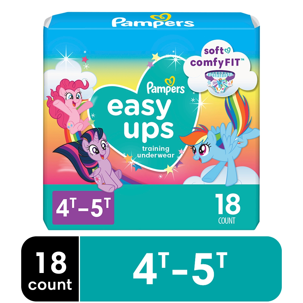 Pampers Easy Ups Training Pants Jumbo Pack Toddler Girls Size 4T-5T
