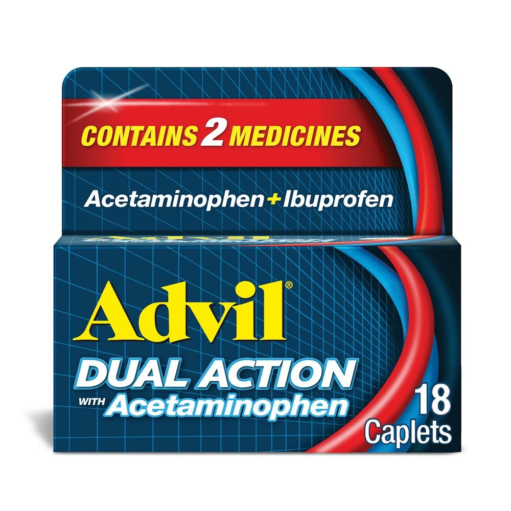 Advil Dual Action Pain Reliever With Acetaminophen