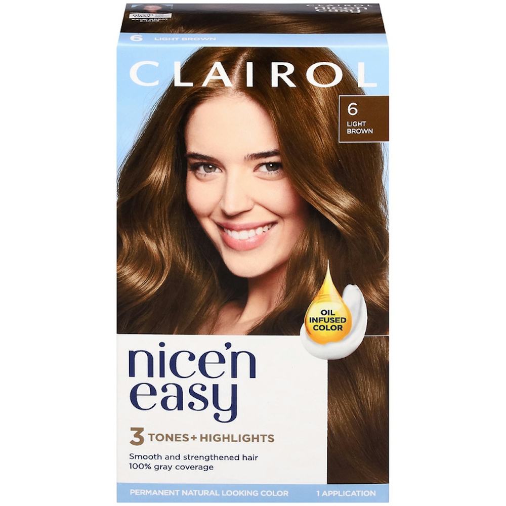 Nice’n Easy Clairol Nice 'N Permanent Hair Color - 6 Light Brown