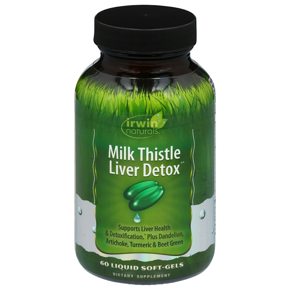 Irwin Naturals Milk Thistle Liver Detox, 60 Liquid Soft-Gels